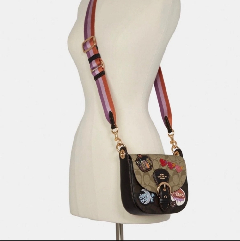 Coach Kleo Shoulder Bag 17 inch Colorblock